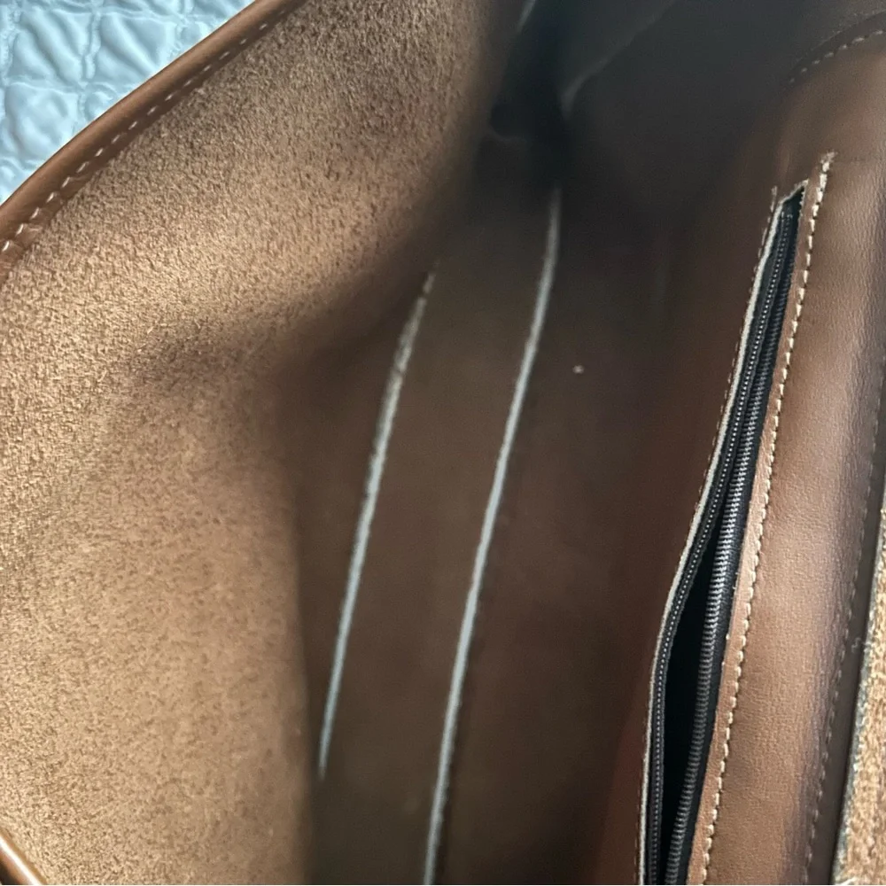 Coach Brown Leather Messenger Bag - Picture 5 of 7
